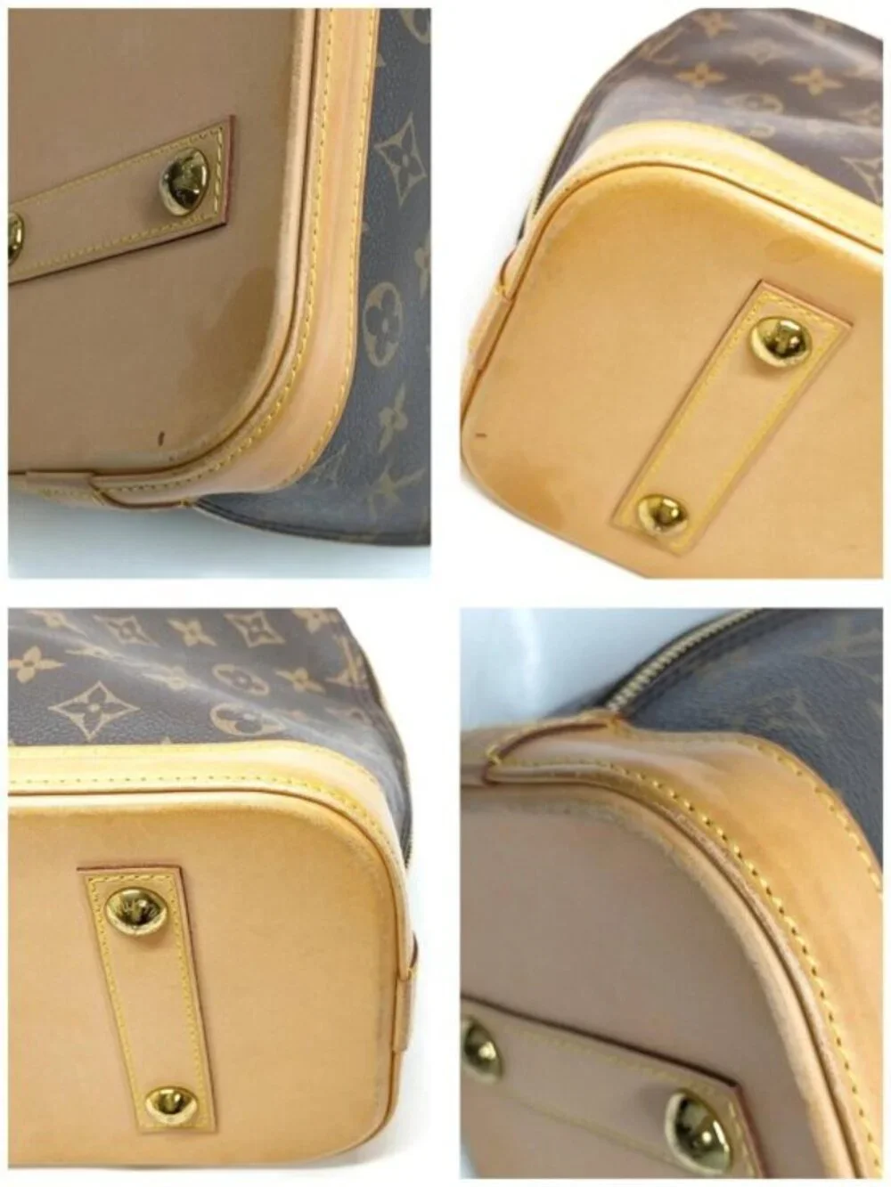 Authentic Louis Vuitton Alma Monogram Satchel Handbag